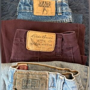 Stack of VINTAGE Women’s Hi-Rise Jeans